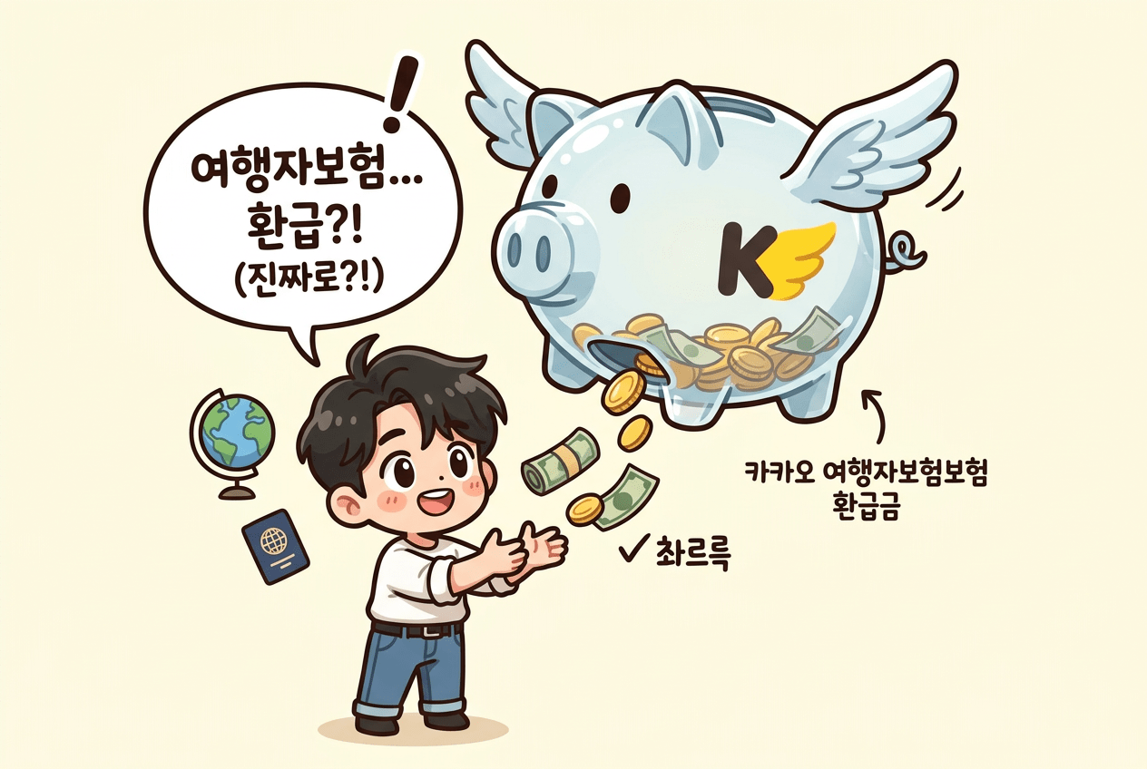 카카오 여행자보험, 환급받을 수 있다고요?