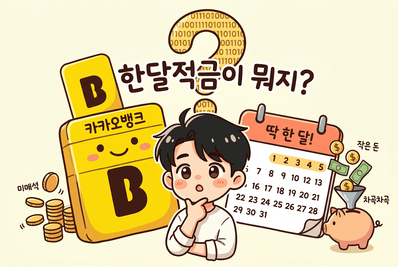 카카오뱅크 한달적금이 뭔가요?