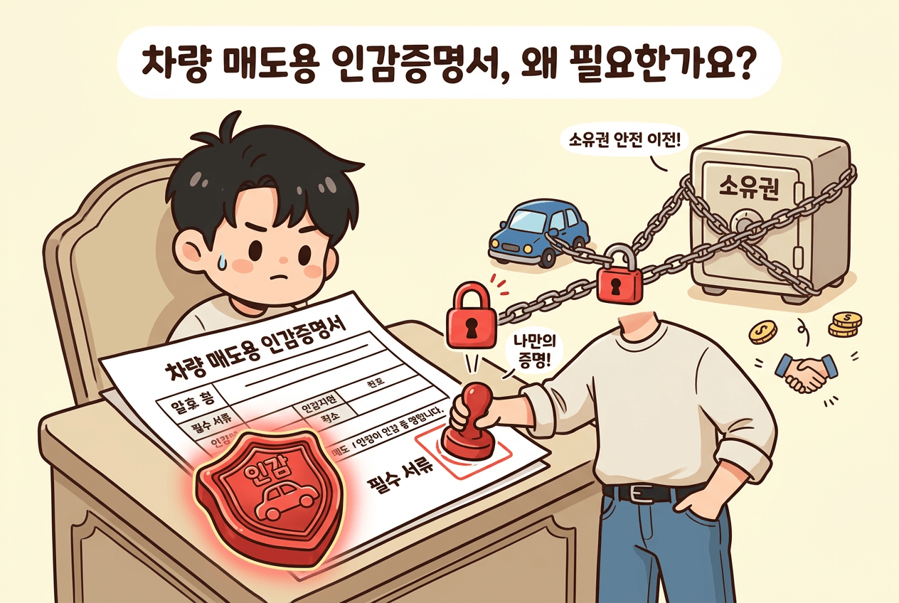 차량 매도용 인감증명서, 왜 필요한가요?