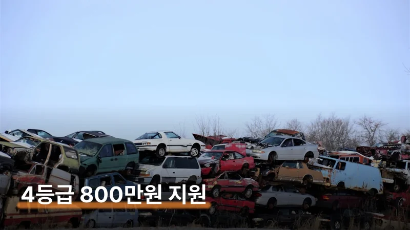 조기 폐차 지원금 4등급 800만원 받는 신청법