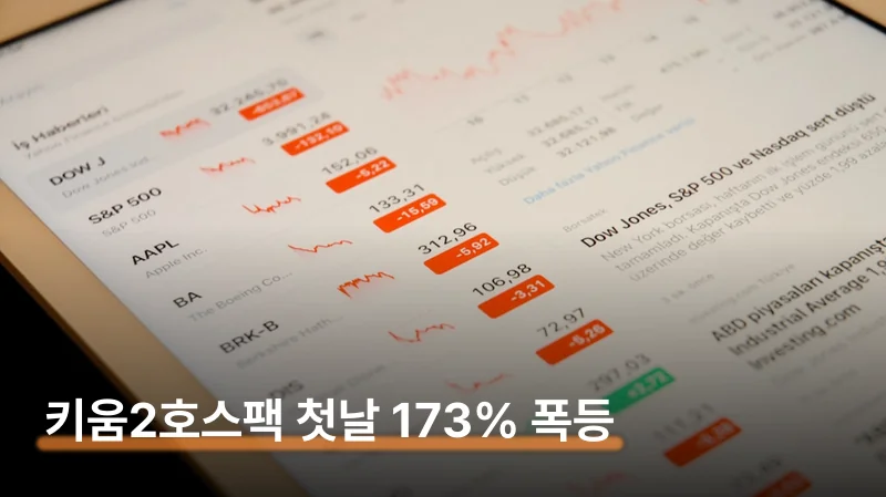 키움히어로제2호스팩 첫날 173% 폭등 4단계 대응법