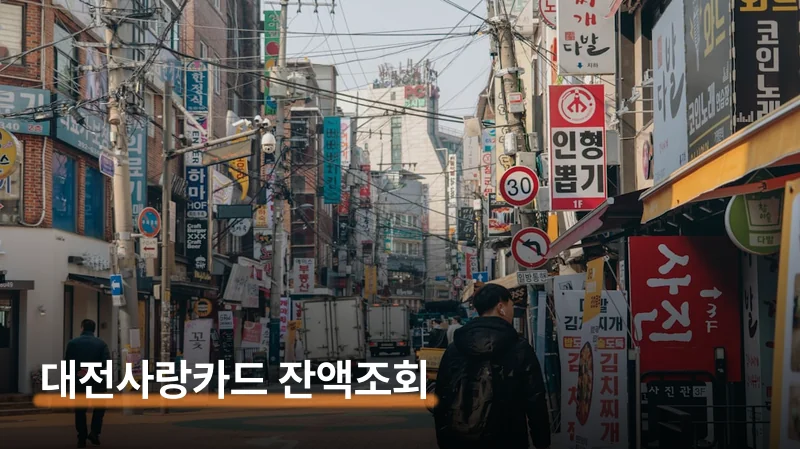 대전사랑카드 잔액조회 앱에서 10초면 끝나는 법