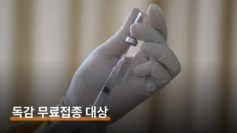 독감 무료접종 대상 3그룹과 비급여 비용 비교