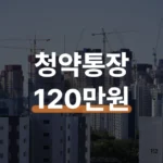 청약통장 소득공제 월 25만원이면 최대 120만원