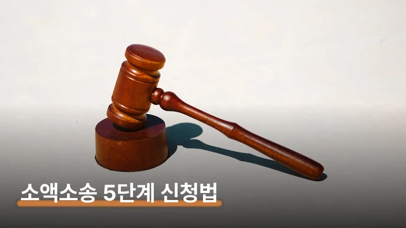 소액소송 절차 신청 2달 만에 돈 받는 5단계